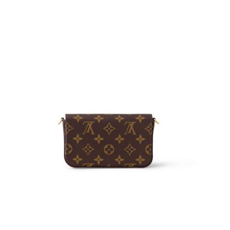 Louis Vuitton Çanta Felicie Strap Go Kahverengi - Louis Vuitton Canta Felicie Strap Go Monogram Small Leather Goods Kahverengi