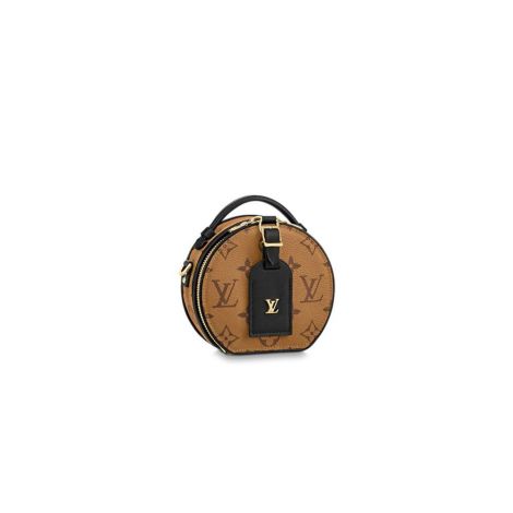 Louis Vuitton Çanta Mini Boite Chapeau Sarı - Louis Vuitton Canta Mini Boite Chapeau Monogram Reverse Small Leather Goods Sari