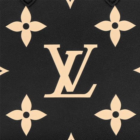Louis Vuitton Çanta Onthego GM Monogram Siyah - Louis Vuitton Canta Onthego Gm Bicolor Monogram Empreinte Leather Black Siyah