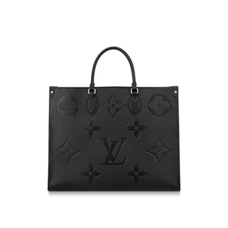Louis Vuitton Çanta Onthego GM Monogram Siyah - Louis Vuitton Canta Onthego Gm Monogram Empreinte Leather Handbags Black Siyah
