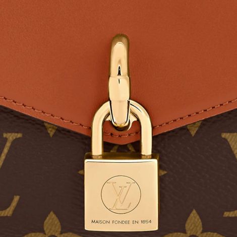 Louis Vuitton Çanta Padlock Small Kahverengi - Louis Vuitton Canta Padlock On Strap Monogram Small Leather Goods Kahverengi