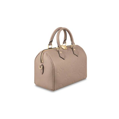 Louis Vuitton Çanta Speedy Bandouliere Bej - Louis Vuitton Canta Speedy Bandouliere 25 Monogram Empreinte Leather Handbags Bej
