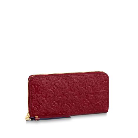 Louis Vuitton Cüzdan Zippy Kırmızı - Louis Vuitton Cuzdan 19 Zippy Wallet Monogram Empreinte Kirmizi