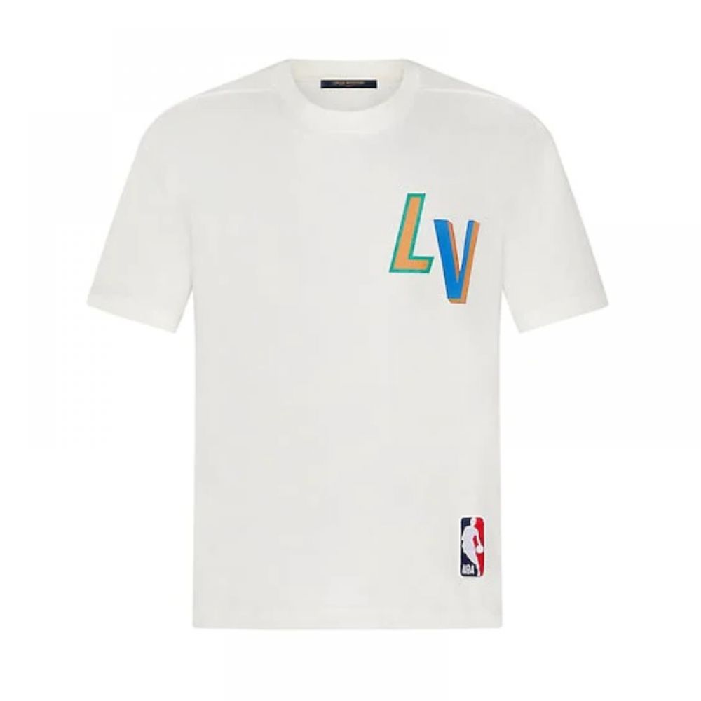Louis Vuitton T-Shirt LVXNBA Beyaz Erkek