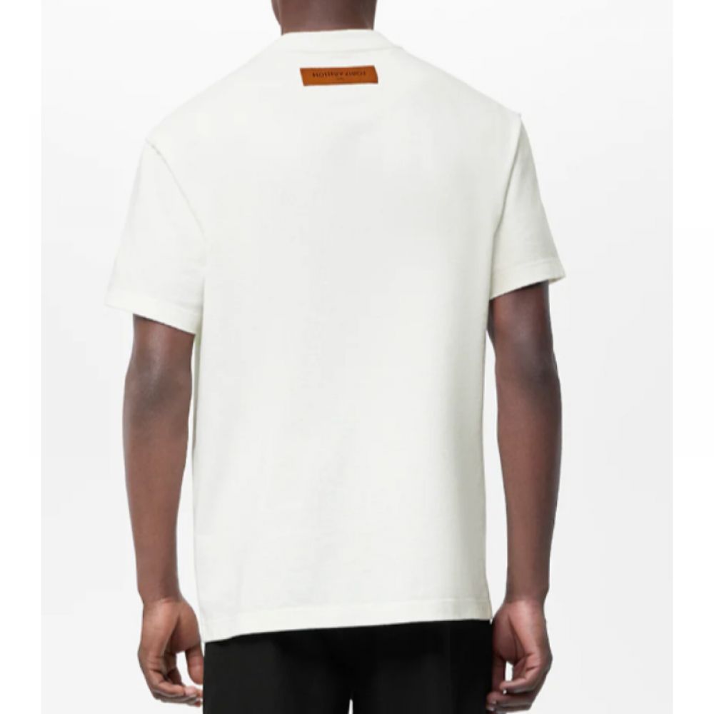 Louis Vuitton T-Shirt LV Spread Embroidery Beyaz Erkek