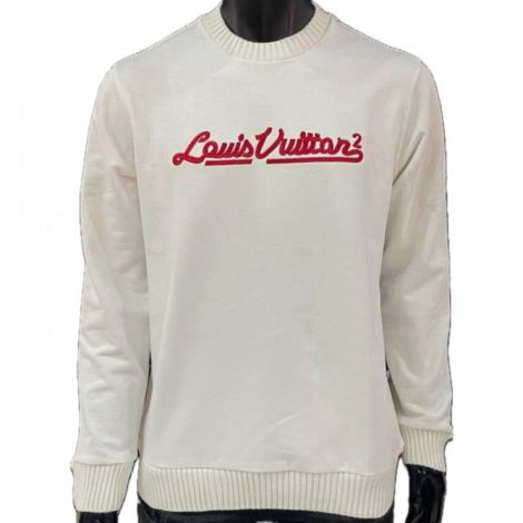 Louis Vuitton Sweatshirt Beyaz - Louis Vuitton Erkek Sweatshirt Louis Vuitton Sweatshirt 2924 Beyaz