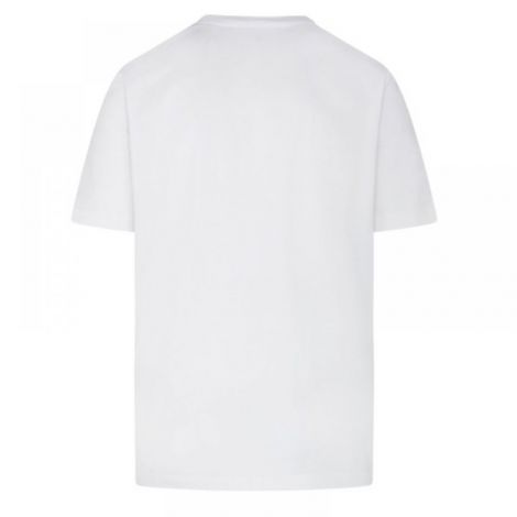 Moncler Tişört Logo Beyaz - Moncler Erkek Logo Tişört Beyaz