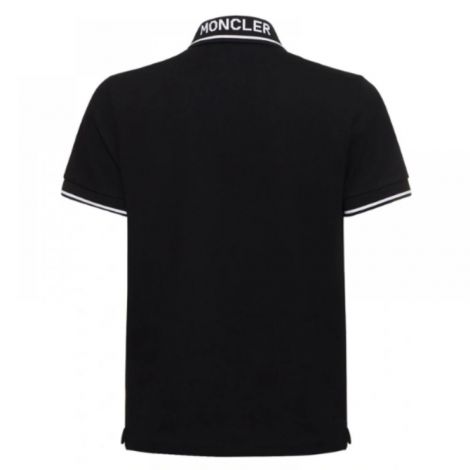Moncler Tişört Polo Yaka Siyah - Moncler Logo T Shirt Moncler Men T Shirt Moncler Polo Yaka Tisort Moncler Erkek Tisort Siyah