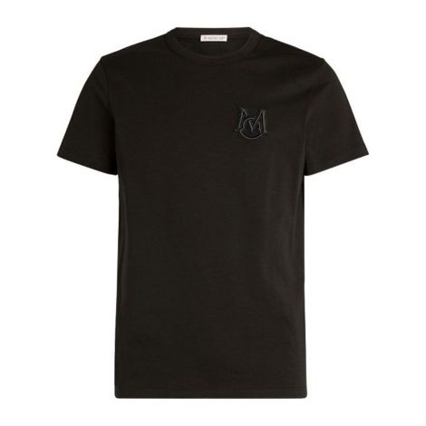 Moncler Tişört Logo Siyah - Moncler Tisort Logo 2021 M T Shirt Black Siyah