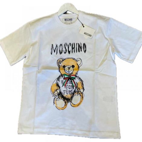 MoschinoTişört Beyaz - Moschino Men Tshirt Moschino T Shirt Moschino Erkek Tisort Moschino Tisort 8799 Beyaz