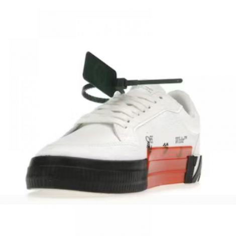 Off White Ayakkabı vulc Low Beyaz/Yeşil - Off White Ayakkabi Off White Erkek Ayakkabi Off White Vulc Low Sneakers Beyaz Yesil