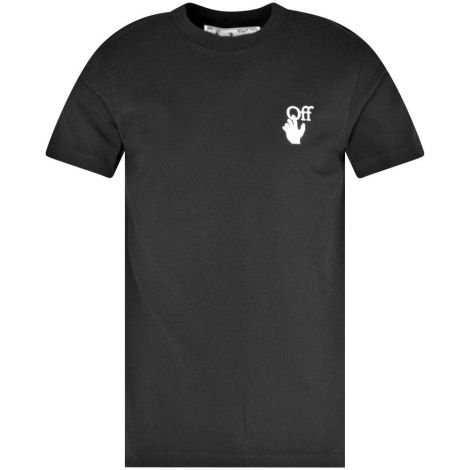Off White Tişört Spray Logo Siyah - Off White T Shirt Black Spray Paint Arrow Logo Siyah