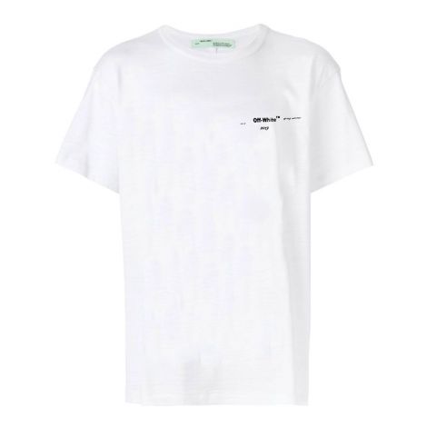 Off White Tişört Firetape Beyaz - Off White Tisort Firetape Line T Shirt Beyaz Yeni