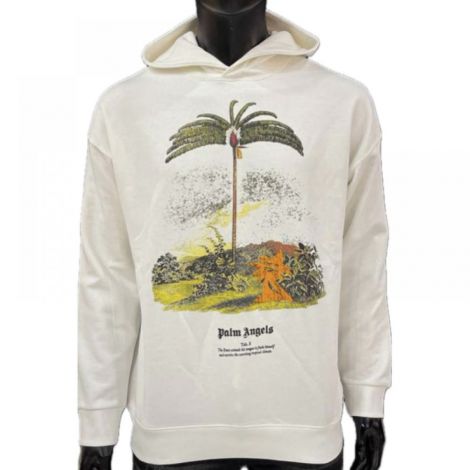 Palm Angels Sweatshirt Enzo From The Tropics Beyaz - Palm Angels Erkek Sweatshirt Palm Angels Sweatshirt 3654 Beyaz