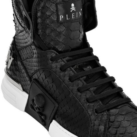 Philipp Plein Ayakkabı Hi-Top Iconic Plein Siyah - Philipp Plein Ayakkabi Hi Top Sneakers Iconic Plein Black Siyah