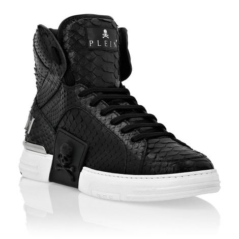 Philipp Plein Ayakkabı Hi-Top Iconic Plein Siyah - Philipp Plein Ayakkabi Hi Top Sneakers Iconic Plein Black Siyah