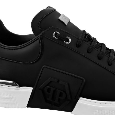 Philipp Plein Ayakkabı Lo-Top Iconic Siyah - Philipp Plein Ayakkabi Lo Top Sneakers Iconic Plein Beyaz Siyah