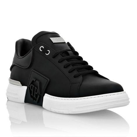 Philipp Plein Ayakkabı Lo-Top Iconic Siyah - Philipp Plein Ayakkabi Lo Top Sneakers Iconic Plein Beyaz Siyah