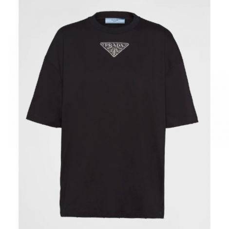 Prada Tişört Logo Siyah - Prada Logo T Shirt Prada Tişört Siyah