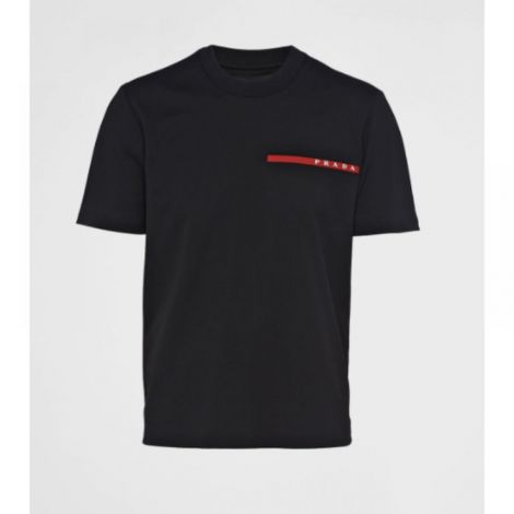 Prada Tişört Logo Siyah - Prada T Shirt Prada Tişört Siyah