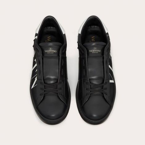 Valentino Ayakkabı VLTN Siyah - Valentino Ayakkabi Open Sneaker With Vltn Logo Siyah