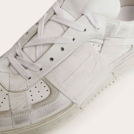 Valentino Ayakkabı VL7N BAND Beyaz - Valentino Erkek Ayakkabi Low Top Calfskin Vl7n Sneaker With Bands Beyaz