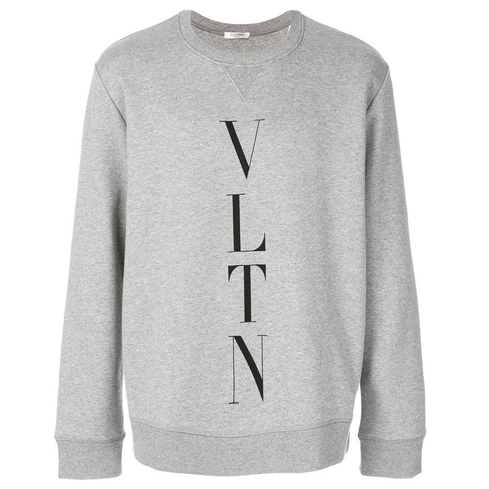 Valentino Sweatshirt VLTN Gri Erkek | Maslak Outlet