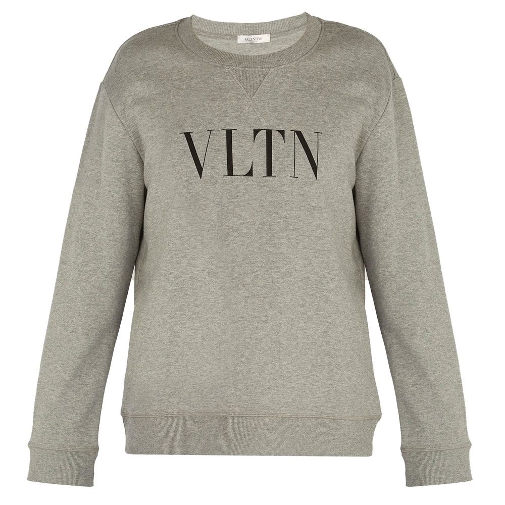 Valentino Sweatshirt VLTN Gri Erkek | Maslak Outlet