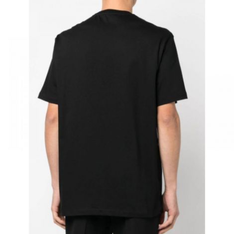 Versace Tişört Logo Print Siyah - Versace Logo Print T Shirt Black Versace Erkek Tisort Siyah