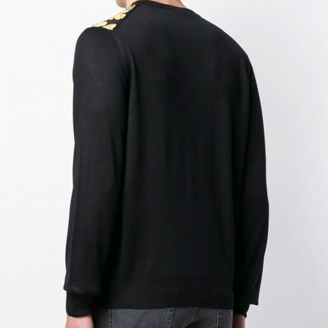 Versace Sweatshirt Baroque Siyah - Versace Sweat A Imprime Baroque Sweatshirt Siyah