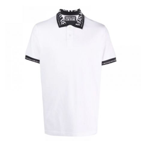 Versace Tişört Polo Beyaz - Versace Tişört Versace Erkek Tişört Versace T Shirt Man Versace Polo Tişört Beyaz