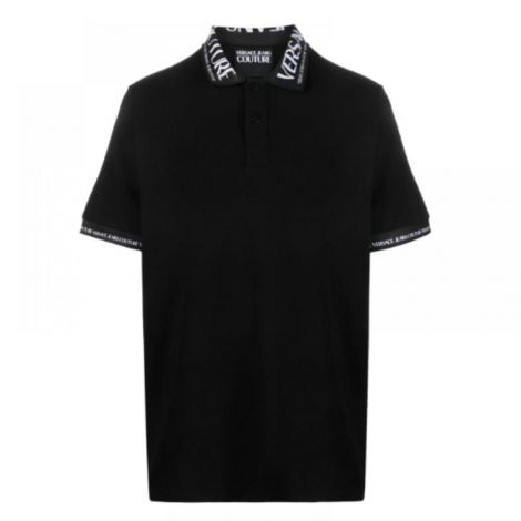 Versace Tişört Polo Siyah - Versace Tişört Versace Erkek Tişört Versace T Shirt Man Versace Polo Tişört Siyah